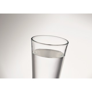 Vaso de cristal reutilizable personalizado